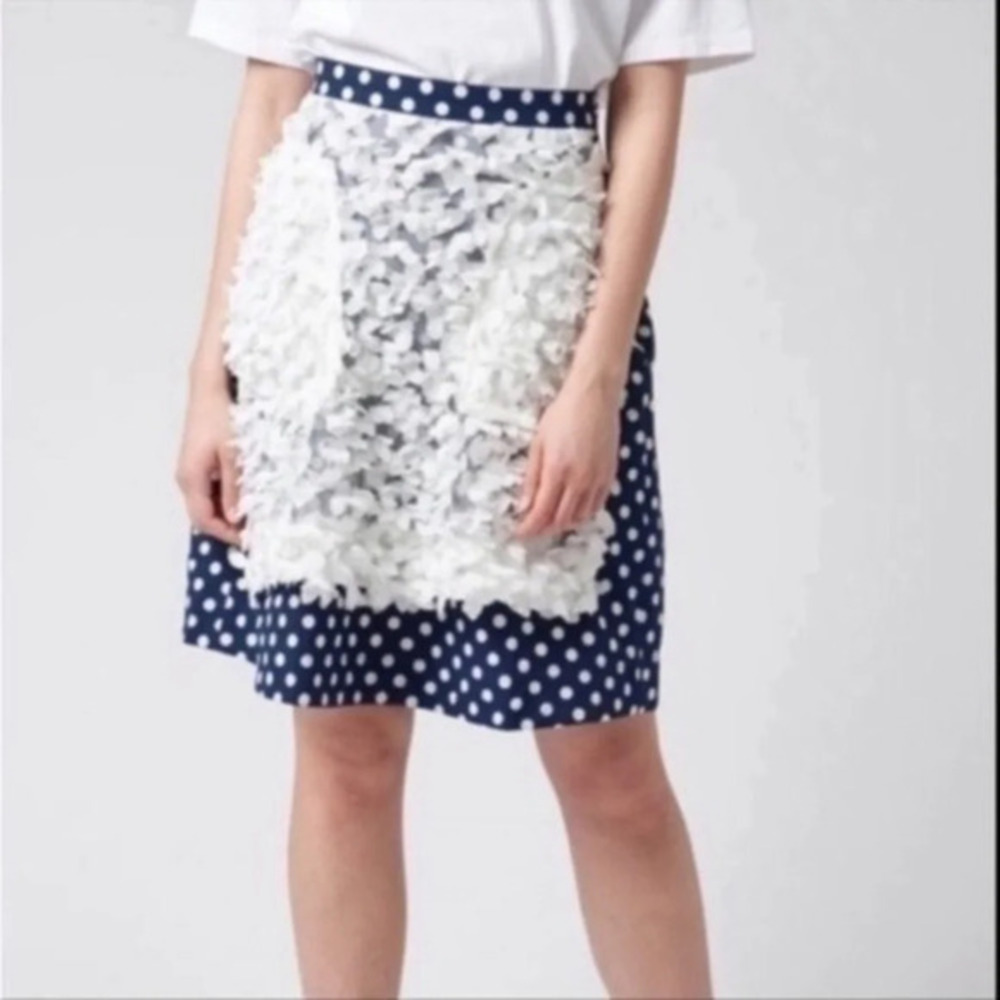 NWT Peter Jensen petal organza skirt Size small